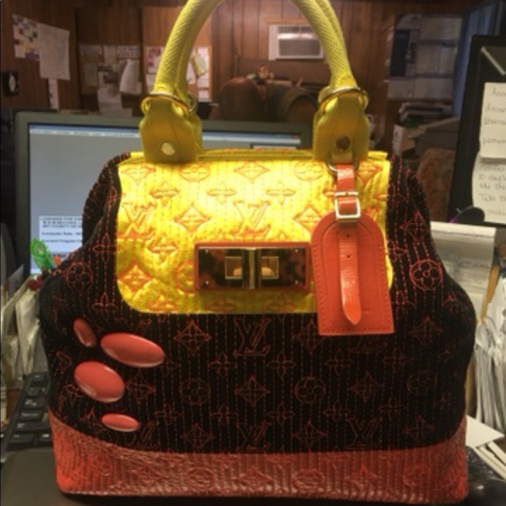 Louis Vuitton Neon Noir Firebird Handbag